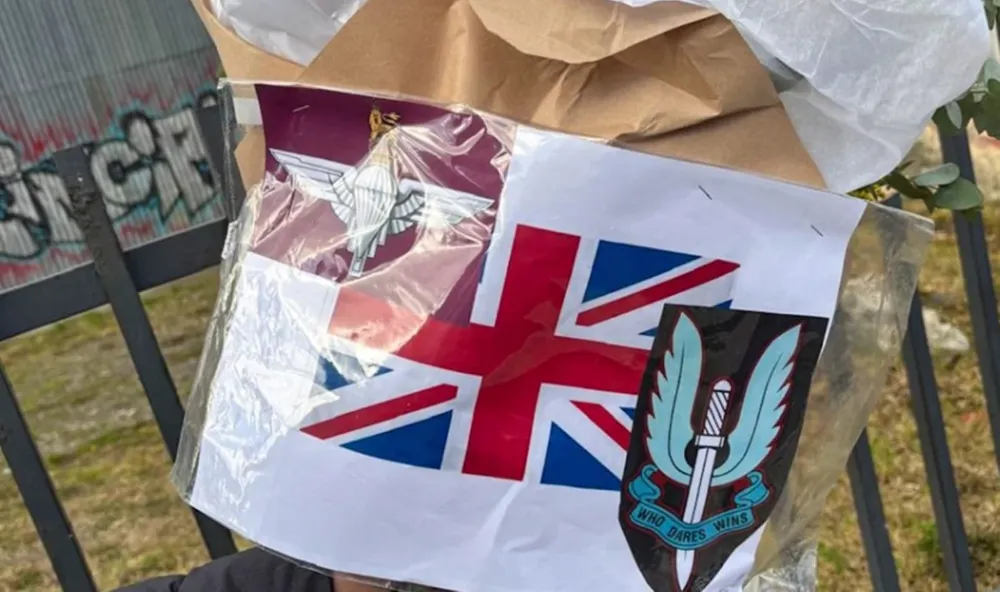 simbolos patrios británicos en Ushuaia