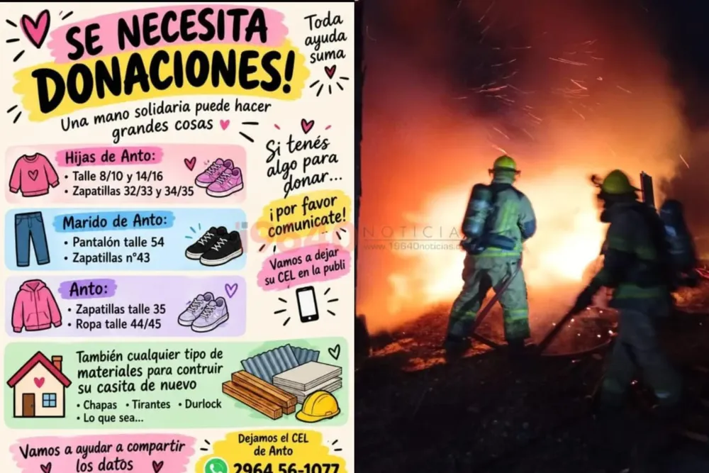 Incendio mirko milo: Donaciones